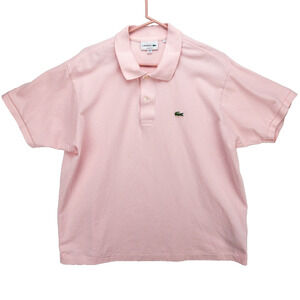Lacoste Polo Shirt Mens 3XL Classic Fit Pullover Pink Crocodile Logo Cotton